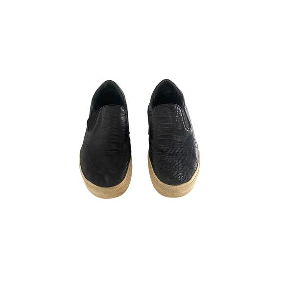 ASH Jungle Black Leather Platform Sneakers Slides size 9/40‎ - Picture 1 of 8